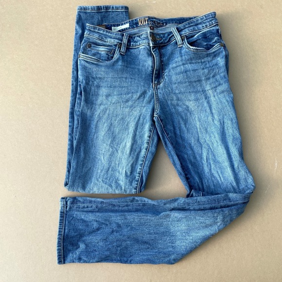 Kut from the Kloth Denim - Kut from the Kloth Katy Boyfriend Jeans Womens 4 Blue Casual KP799MI2R Denim